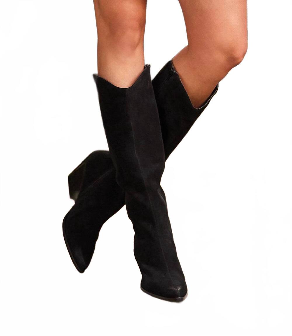 NEW SEYCHELLES women's begging you pointed toe western high boots in black - Picture 7 of 10